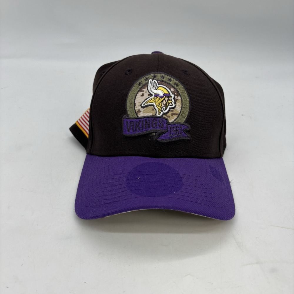 New Era Minnesota Vikings 2022 Salute To Service 39THIRTY Flex Hat Size L/XL